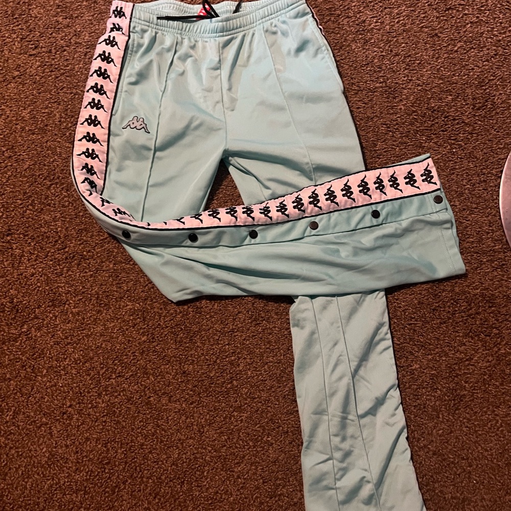 Kappa Men Light Green Track Pants
